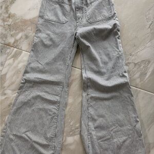 Show Me Your MuMu Striped Flare Jeans